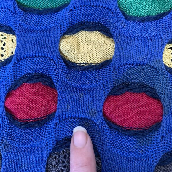 Rare VINTAGE COOGI Australia Bubble Dot 3D Textured Knit Sweater M – Some Flaws - Picture 12 of 16